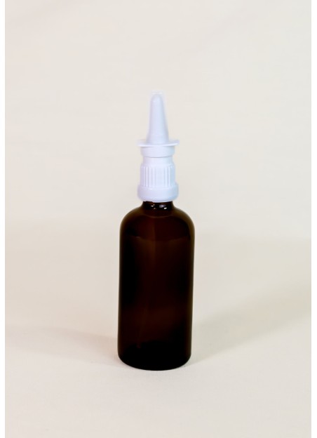 Bouteille spray nasal 100 ml ambrée vide
